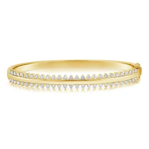 14k Diamond Fashion Bangle