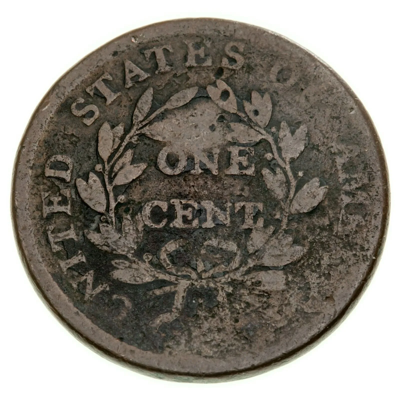 1807 1C Large 7/6 in About Good Condition with Counterstamp, Clean 4-Digit Date