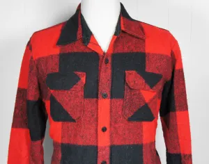 1970's Buffalo Plaid Flannel Shirt - Size XL