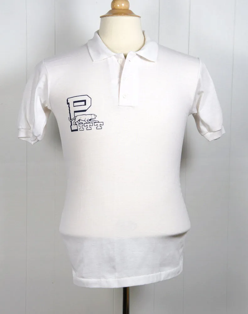 1970's University of Pittsburgh Polo Shirt - Size S