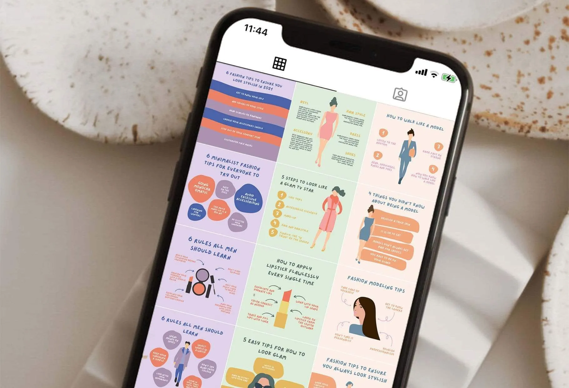 20 Fashion Lists Instagram Posts Fully Editable Canva Templates