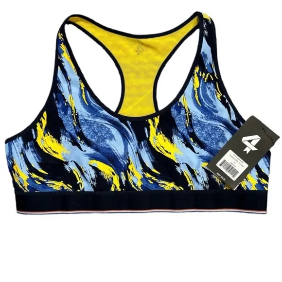 #216 FOURLAPS Circuit Sports Bra- color Deep teal &amp; dark ivy