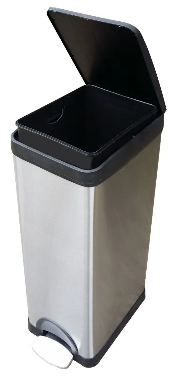 30 Litres Stainless Steel Step-on Pedal Bin