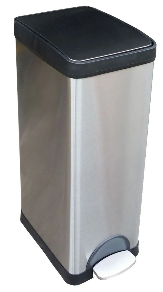 30 Litres Stainless Steel Step-on Pedal Bin