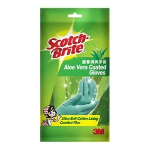 3M Aloe Vera Coated Household Gloves Medium