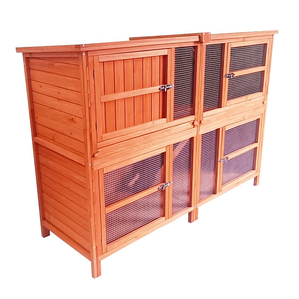 5ft Double Hutches