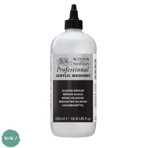 ACRYLIC MEDIUMS - Winsor & Newton PROFESSIONAL -  GLAZING MEDIUM - 500ml
