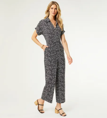 Adora Zebra Print Jumpsuit
