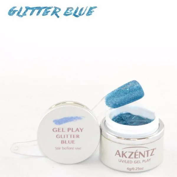 Akzentz Gel Play - Glitter Blue
