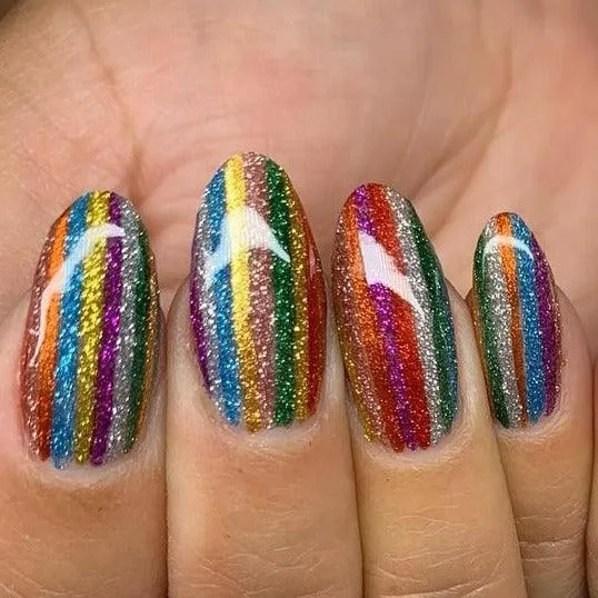 Akzentz Gel Play - Glitter Cherry Red