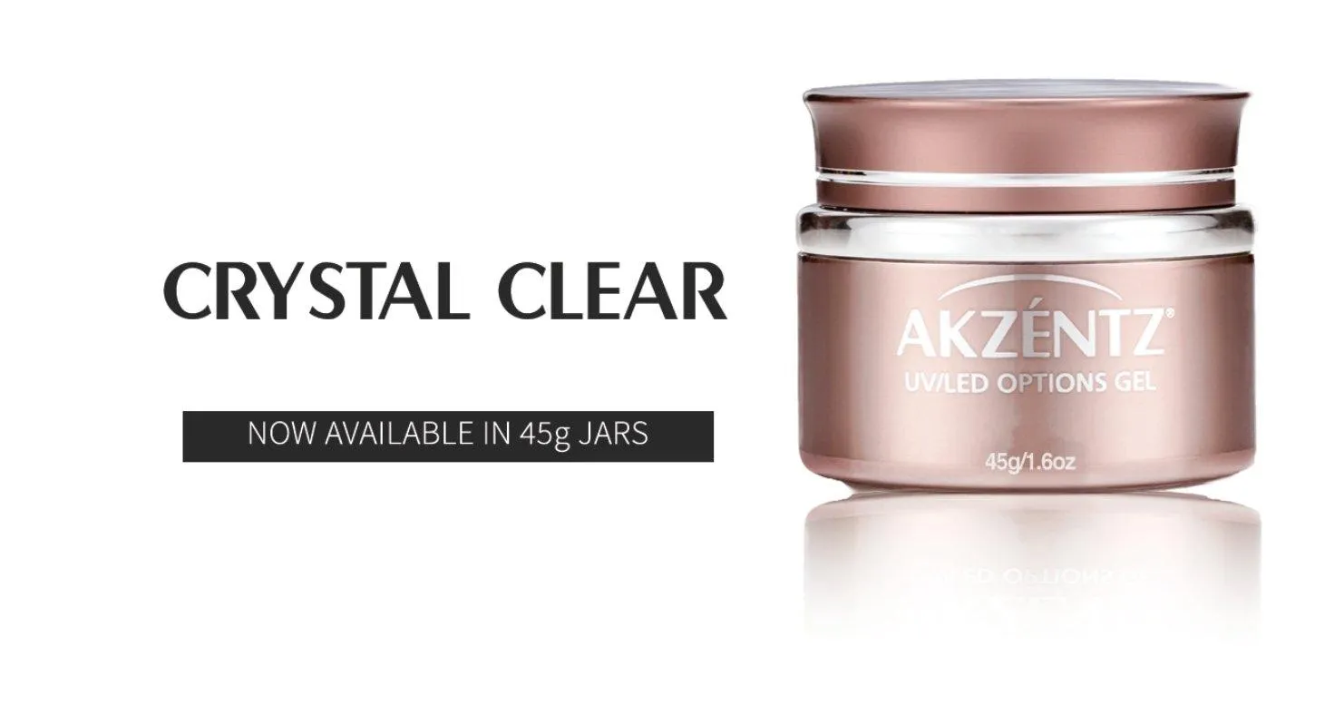 Akzentz Options Soak-Off Gel - Crystal Clear 45g