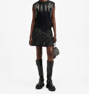 All Saints beadeded skirt - 4
