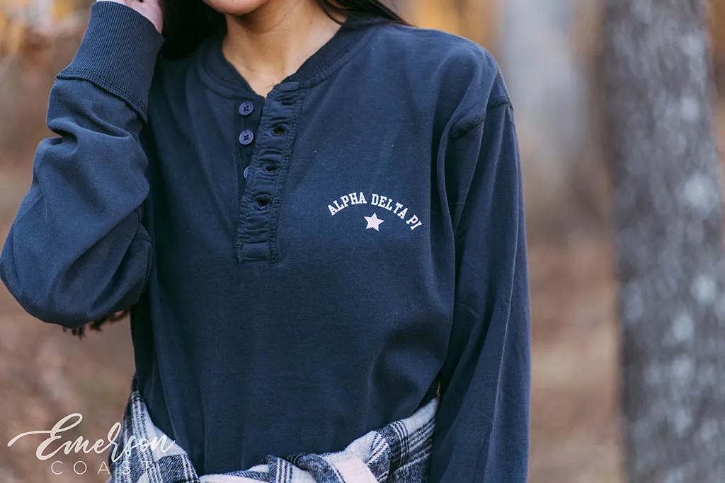 Alpha Delta Pi Simple PR Henley