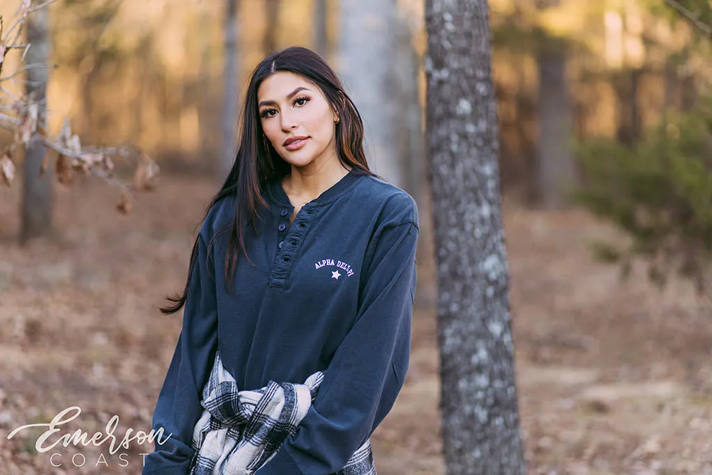 Alpha Delta Pi Simple PR Henley