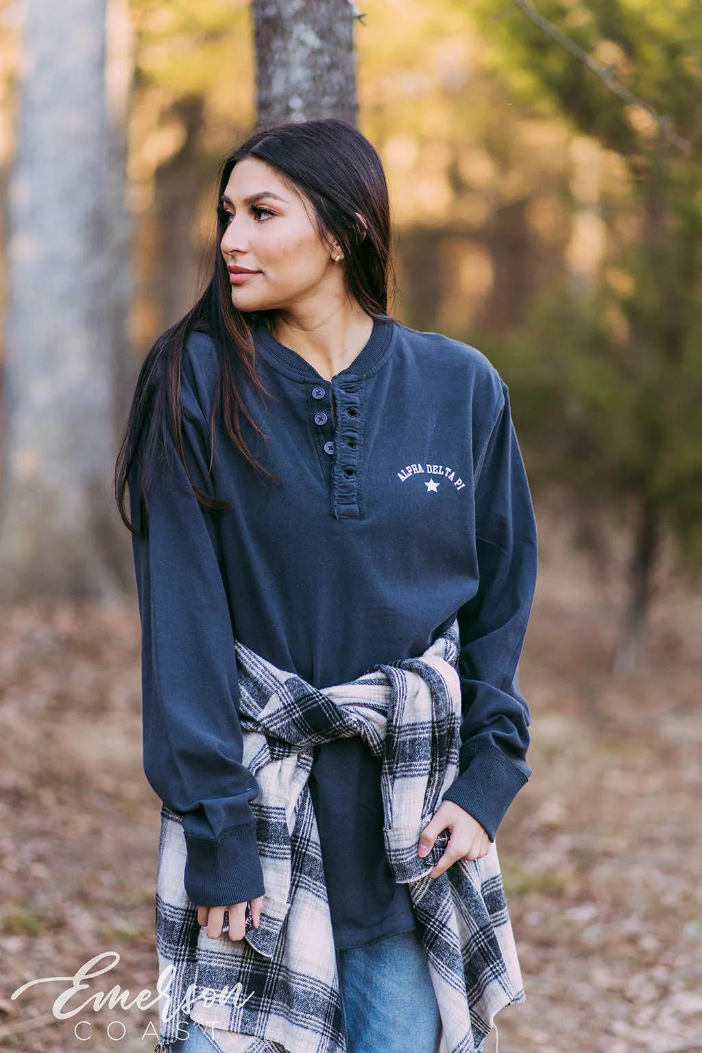 Alpha Delta Pi Simple PR Henley
