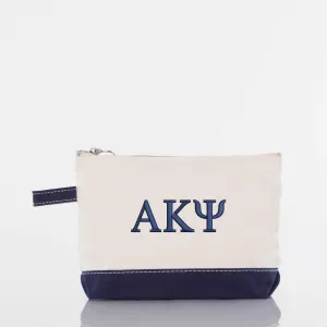 Alpha Kappa Psi Canvas Cosmetic Bag