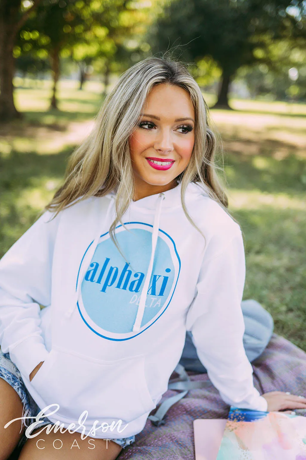 Alpha Xi Delta PR Simple Hoodie