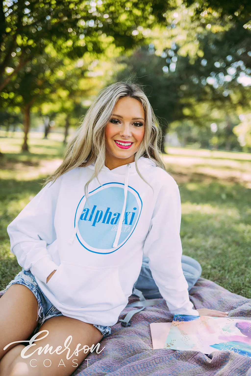 Alpha Xi Delta PR Simple Hoodie