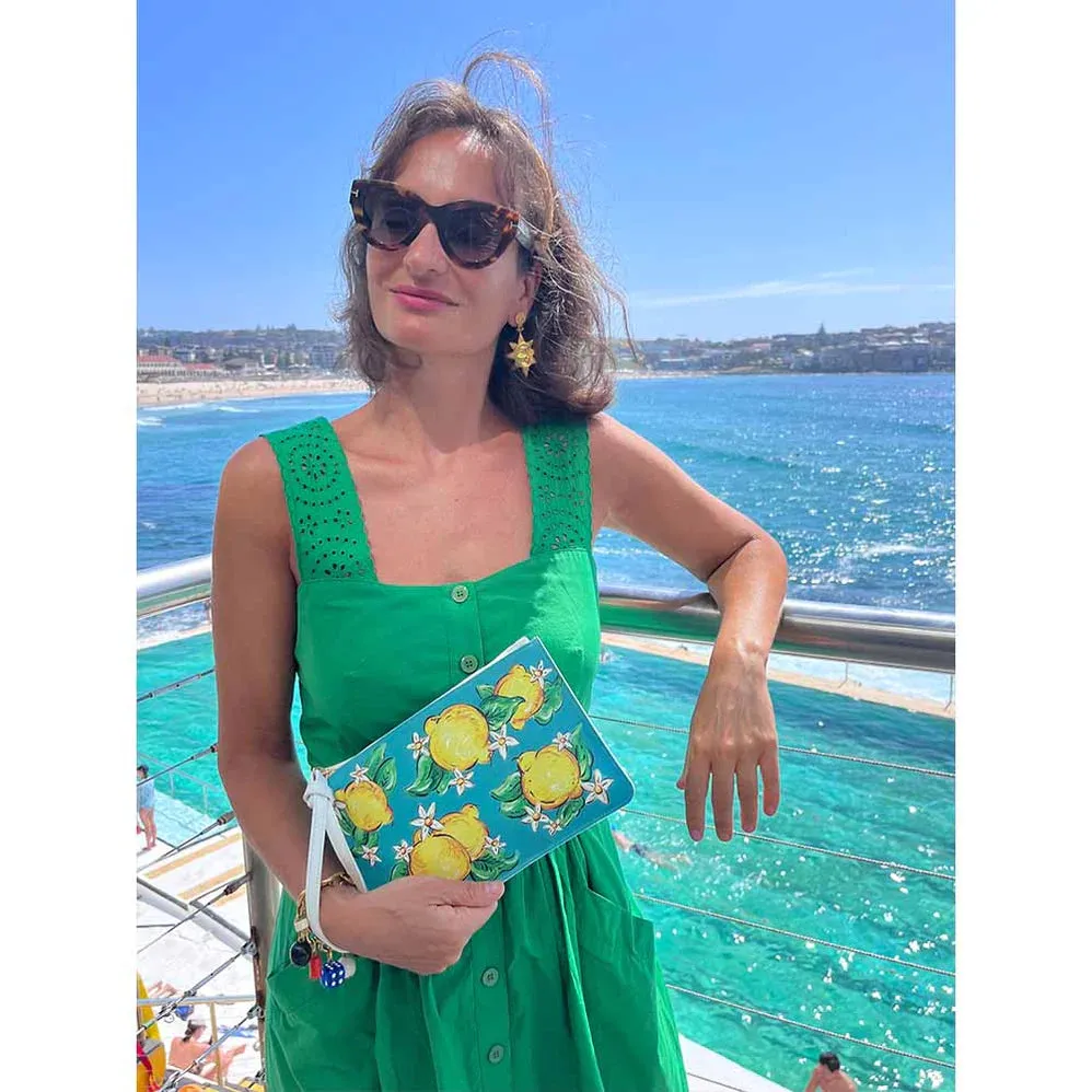 Amalfi Limonata Clutch Bag