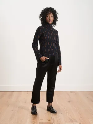 amina sweater - navy combo