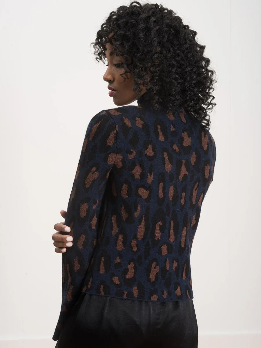 amina sweater - navy combo