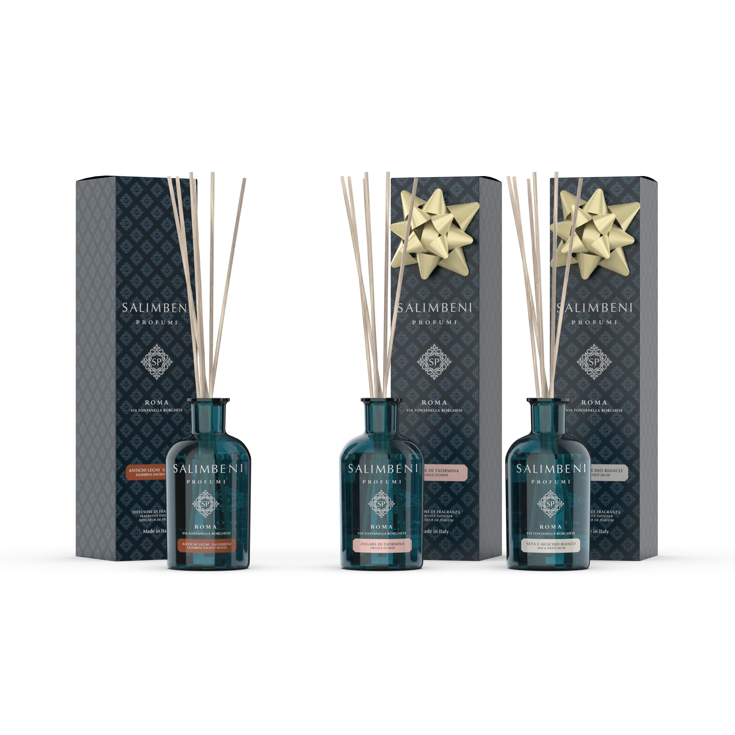 Antichi Legni Salimbeni 100 ml   Zagara di Taormina 100 ml in PROVA OMAGGIO   Seta e Muschio Bianco 100ml in PROVA OMAGGIO