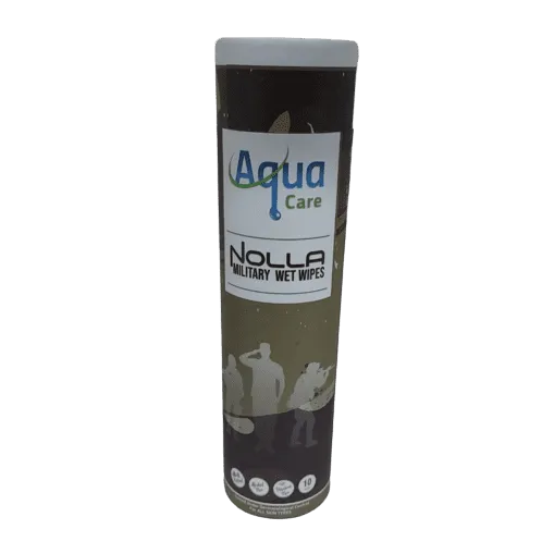 AQUA CARE NOLLA MILITARY WET WIPES 10s