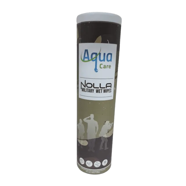 AQUA CARE NOLLA MILITARY WET WIPES 10s