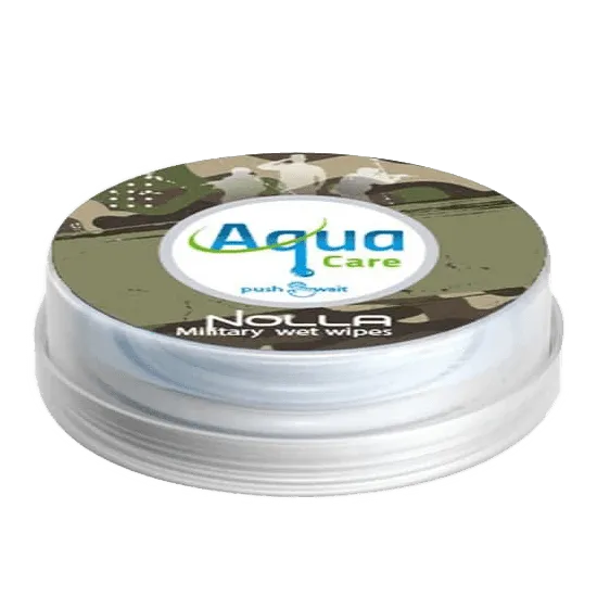 AQUA CARE NOLLA MILITARY WET WIPES 10s