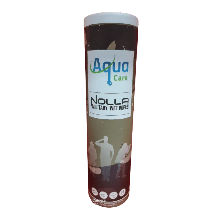 AQUA CARE NOLLA MILITARY WET WIPES 10s