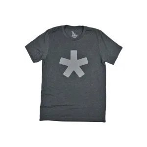 Asterisk Bold Metallic T-Shirt Dark Grey Heather