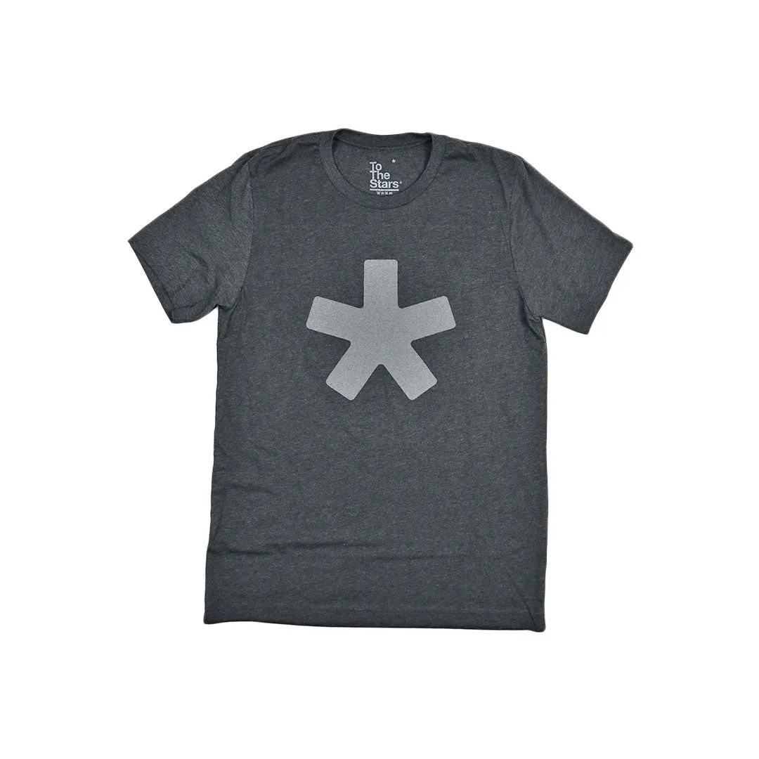 Asterisk Bold Metallic T-Shirt Dark Grey Heather