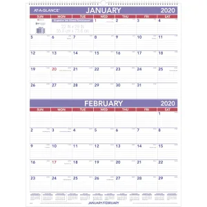 At-A-Glance 2-Month Wall Calendar