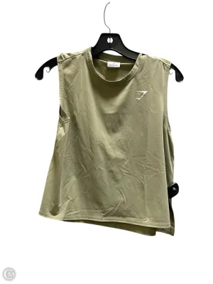 Athletic Tank Top By Gym Shark In Green, Size: S