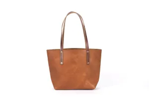 AVERY LEATHER TOTE BAG - MEDIUM - CARAMEL