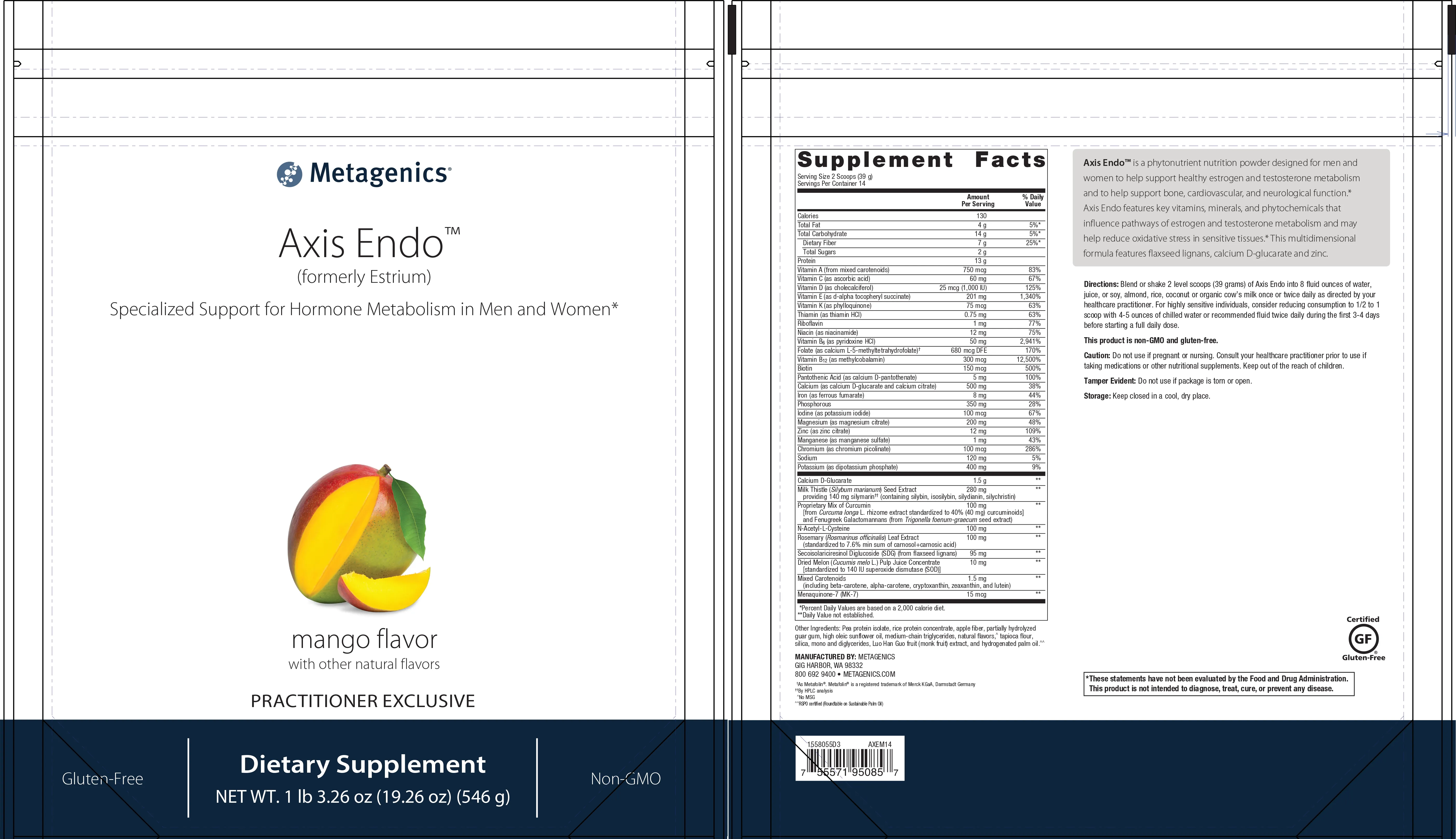 Axis Endo™ (formerly Estrium) <br>Specialized Support for Hormone Metabolism in Men and Women*
