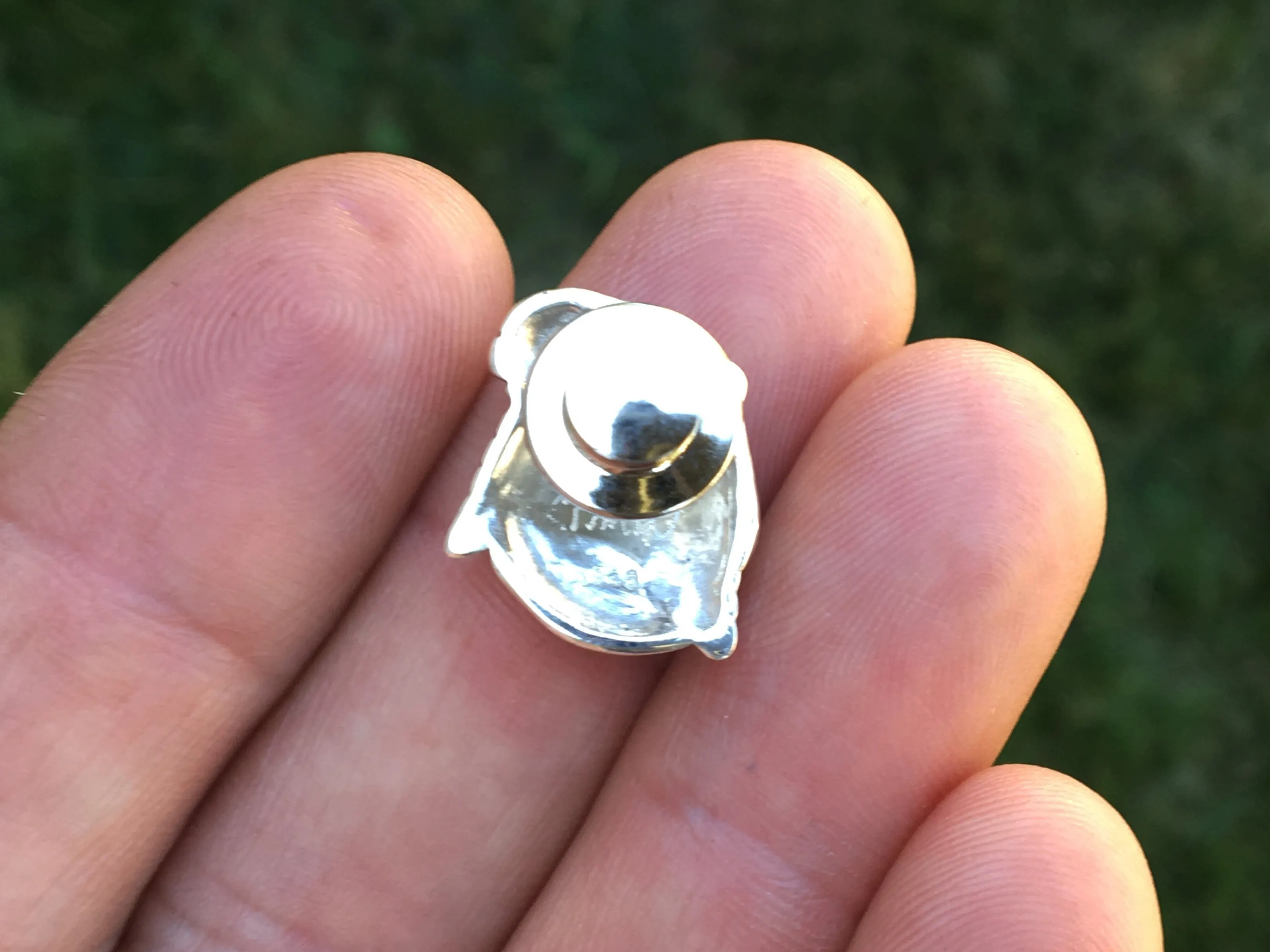 Baby Sea Turtle Tie Tack or Baby Sea Turtle Tie Bar / Tie Clip Sterling Silver