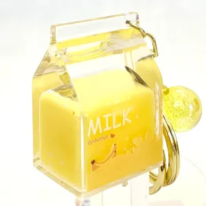 bcmini Fruit Milk Carton Charm Keyring