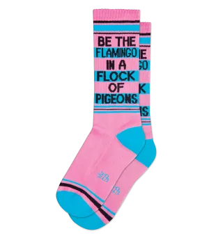 Be The Flamingo In A Flock Of Pigeons Socks (Unisex) Gym Socks