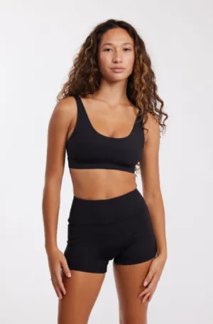 BENOA24 SPORTS BRA - BLACK