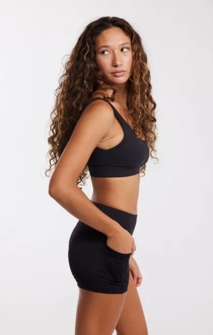BENOA24 SPORTS BRA - BLACK
