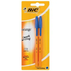 BIC Orange Ball Point Blue 2 Pack