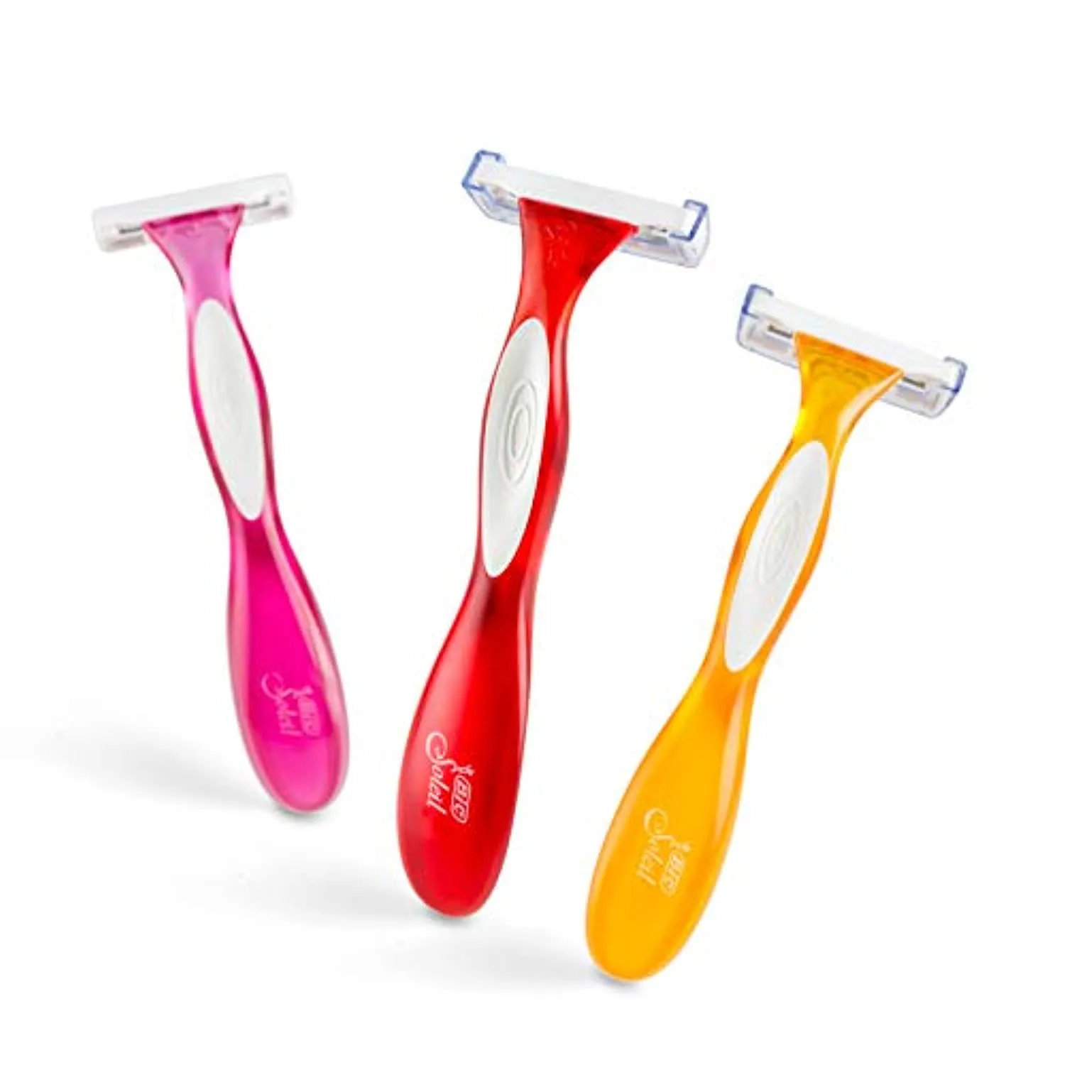 BIC Premium Shaving Razor Set with Aloe Vera and Vitamin E Lubricating Disposable Razors for Women, Strip Soleil Color, 10-Count, 3 Blades