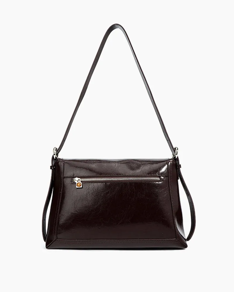 Black Leather Extra Large Soft Tote Shoulder Bag