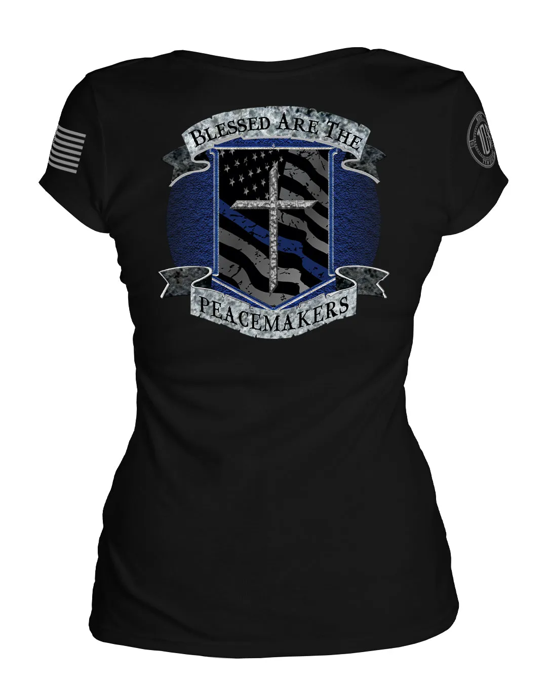 Blessed Are The Peace Makers Women's V-Neck Tee