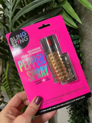 Bling Sting Keychain - Rose Gold Studded