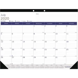 Blueline DuraGlobe Academic Monthly Desk Pad