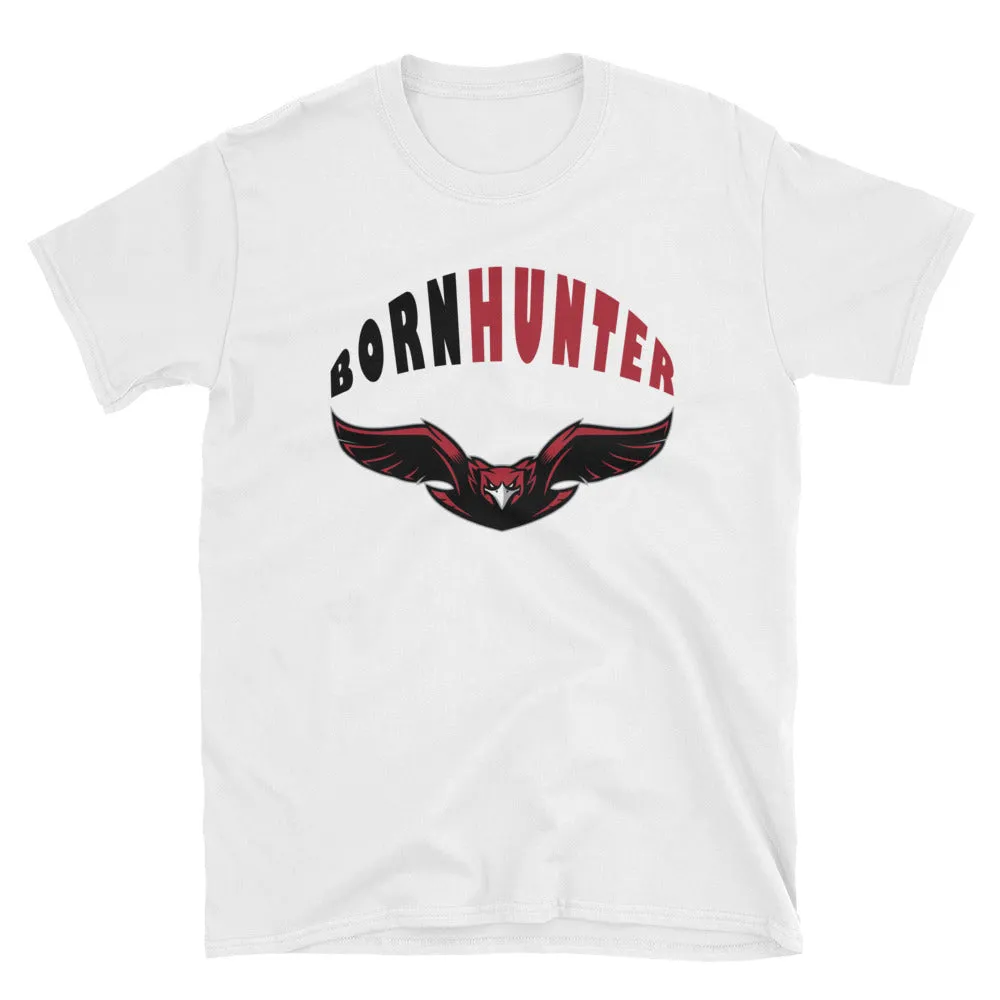 Born Hunter Eagle T Shirt White Eagle Hunter T Shirt for Men