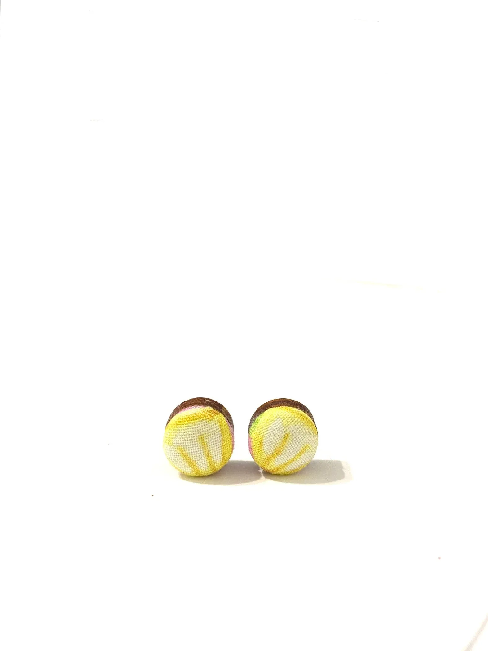 BOTÓN DE AZÚCAR - Small Studs- Lemon Slice