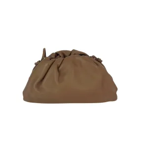 Bottega Veneta Mini Pouch Beige Leather Crossbody Clutch Bag
